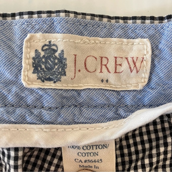 Men’s J. Crew Black and white Checkered Cotton Shorts size 32 - Picture 4 of 4